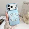 Aplicable para Funda de Teléfono iPhone 18 PRO MAX Soporte Metálico 360 Apple 17 Ultra-delgada Aurora Patrón CD Cubierta Protectora
