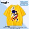 Camiseta de Manga Corta Sonic Hedgehog Sonic para Niño Verano Dibujos Animados para Niños Top de Media Manga Camiseta Infantil para Bebé Moderna