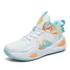 Zapatillas de baloncesto de pato mandarín transfronterizas para hombre, nuevas zapatillas de cuero para niños grandes, adolescentes, estudiantes, pareja, zapatillas de baloncesto prácticas para competición