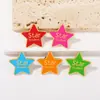 Broche de Estrella de Cinco Puntas Multicolor Insignia de Estudiante Estrella Pin de Recompensa Accesorio de Regalo para Niños