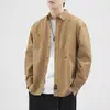 Chamarra tipo camisa de trabajo para hombre, manga larga, casual, para primavera y otoño 2026, nuevo modelo, marca de tendencia retro americana para hombre