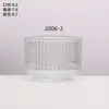 Copo de Vidro Transparente para Aromaterapia Moda Copo de Vela para Quarto Novo Estilo Ornamentos de Fragrância Recipiente de Vidro Espesso Copo Vazio