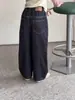 Pantalones infantiles Aimo Beibei para niñas, modernos y versátiles, con costuras de contraste, color natural ecológico, mezclilla suave y jeans de marca