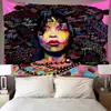 Tapiz Transfronterizo Amazon para Colgar en Pared Tela de Fondo de Mujer Africana Tela de Pared con Impresión Digital Manta Decorativa Europea y Americana