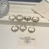 Anel Cruzado Zircônia Luxuoso Tendência, Mesmo Estilo de Blogueira, Anel de Moda de Luxo Nichado, Acessório Empilhável