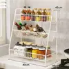 Estante de Almacenamiento para Condimentos de Cocina Estante de Almacenamiento Multifuncional para Encimera para Aceite, Sal, Salsa, Vinagre, Estante de Almacenamiento de Especias de Múltiples Niveles que Ahorra Espacio