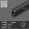 Luz Lineal de Ranura de Aluminio Tira de Luz LED Montada en Superficie Ranura de Luz de Aleación de Aluminio Tira de Luz Lineal Empotrada Oculta Ranura de Acrílico en Forma de U