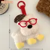 Colgante de muñeca de peluche de mascota de dibujos animados lindo, decoración de mochila femenina, colgante de llavero de juguete de peluche al por mayor
