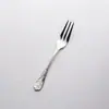 Aço Inoxidável 304 Estilo Retrô Francês Ocidental Talheres Relevo de Videira Chá da Tarde Luxo Acessível Colher de Mesa Garfo Colher de Sobremesa