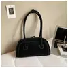 Bolso Baguette Retro Simple de Moda 2025 Otoño Nuevo Bolso Almohada Bolso de Axila Bolso de Hombro Casual de Moda para Mujer