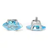 Aretes de titanio F136 redondos de base, engaste de puntas, forma de marquesa, circonia, joyería para piercing de aleación de titanio G23, tachuelas para cartílago, tachuelas para labio