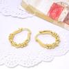 Pendientes de perlas de circonita con incrustaciones de cobre en forma de U con encanto de moda transfronterizo, joyería para mujer, pendientes de giro hueco de viento frío, venta al por mayor