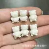 Porcelana de Alta Calidad Raíz de Astas Oso Trasero Corazón de Durazno Pintado en Oro M&M Accesorios para Manualidades Pulsera Tejida a Mano Collar Adornos Budistas