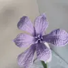 Novo Buquê de Seis Flores Lã Tricotado à Mão Adereços de Fotografia Decoração de Casa Enfeites de Mesa Flores Artificiais Frescas