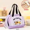 Bolsa Térmica para Marmita para Estudantes e Trabalhadores de Escritório, Bolsa de Almoço, Bolsa Térmica, Bolsa de Mão com Folha de Alumínio Espessa, Bolsa Térmica Fofa para Marmita