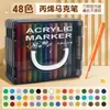 Caneta Marcadora Acrílica Cápsula Estelar para Estudantes de Arte, Caneta Graffiti à Prova d'Água, Caneta Marcadora de Desenho Infantil Atacado
