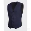 2026 Nuevo Chaleco de Traje para Hombre Europeo y Americano de Corte Delgado Color Sólido Cuello en V Chaleco Casual de Negocios de un Solo Botón Talla Europea para Hombre