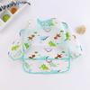 Overol para Bebé Ropa de Comedor Infantil Dibujos Animados Anti-Desvestir Estilo INS Chaqueta Volteada Babero Lavable
