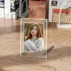 Soporte Transparente de Acrílico con Nueve Compartimentos para Fotos, Tarjetas Polaroid de 3 Pulgadas, Estante de Exhibición Grande DIY, Estilo Étnico