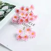 5 Crisantemos Artificiales Pequeños Flor para Pasador Hecho a Mano Decoración para Sombrero Flor Artificial Decoración de Flores Artificiales Material de Corona de Flores Artificiales Flor