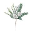 Decoraciones Navideñas Más Vendidas de Amazon, Agujas de Pino Simuladas Esparcidoras de Nieve, Piñas de Pino, Manzanas, Accesorios para Guirnalda Navideña, Ramas Navideñas