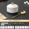 Tazón de postre de cerámica, juego de vajilla exquisito para el té de la tarde de salón de belleza, tazón de nido de pájaro con agua de azúcar, tazón de sopa de hongo blanco con tapa, taza de sopa