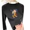Colección de otoño e invierno: Camiseta interior térmica de manga larga para niños con estampados de dibujos animados, camiseta cálida, top casual y versátil, estilo moderno