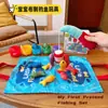 Explosiones Transfronterizas Juguete Montessori Juego de Pesca para Bebés Alfombrilla de Tela con Velcro Iluminación de Educación Temprana Tridimensional
