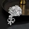 Broche Exquisito de Pérola Estilo Tweed, Moderno, Luxuoso, Criativo e de Alta Qualidade, Alfinete de Lapela para Terno, Acessórios com Fivela Anti-Exposição