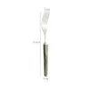 Conjunto de Talheres Minimalista Quadrado de Aço Inoxidável 304 com Cabo Acrílico de Alta Qualidade para Churrasco Japonês e Ocidental