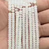 Ábaco de cuentas de vidrio esmaltado multicolor, espaciador de cuentas planas de vidrio, imitación de jade, accesorios para joyería DIY, espaciador 4*2mm al por mayor