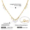 Wanxing Acero Inoxidable Chapado en Oro de 18 Quilates Colgante de Borla Degradado Rosa y Blanco Nude Collar para Mujer Serie Clásica Venta al por Mayor Transfronteriza