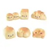Micro Paisaje Dibujos Animados Postre Pan Pequeño Animal Lindo Comida Juego Decoraciones DIY Accesorios para Llaveros Adornos Pequeños