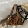 Bolsa Casual Retro de Grande Capacidade para Mulheres 2026 Nova Moda de Inverno Bolsa Tote de Alta Qualidade Bolsa de Ombro Versátil Tendência