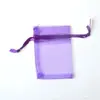 Bolsa de organza y gasa al por mayor, bolsa de gasa para almacenamiento de joyería de perlas, cosméticos, cinturones, bolsa de gasa de color sólido, bolsa para dulces y regalos
