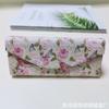 Estojo Personalizado para Óculos com Estampa Floral Fresca, Design Triangular Dobrável, à Prova d'Água e Resistente à Pressão, Caixa Colorida Floral para Armazenamento de Óculos