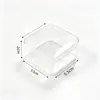 Cajas de Almacenamiento de Plástico Transparente Múltiples Organizador de Escritorio para Papelería Caja de Almacenamiento para Clasificar Materiales de Arte con Tapa a Prueba de Polvo