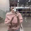 Tricô diagonal ombro a ombro para mulheres, outono e inverno, suéter de alta qualidade, único, modelador, top interno sexy