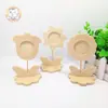 Ornamentos de Moldura de Foto de Madeira Feitos à Mão DIY para Crianças, Neve de Argila Ultra-Leve Transfronteiriça, Mudança de Cor, Flor Pequena Multiestilo
