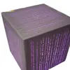 Taburete Cuadrado de Hormigón Translúcido con Patrón Vertical UHPC Asiento Luminoso para Interiores y Exteriores Taburete de Asiento Artístico de Paisaje de Cemento Translúcido GRC