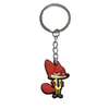 Nuevo Colgante Llavero Colgante Mochila Escolar Zootopia Llavero Regalo Pequeño Joyería DIY Pegamento Suave de PVC