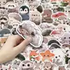 50 adesivos de animais de estimação fofos em aquarela de desenho animado para decorar garrafas de água, agendas, cartões de felicitações e material de papelaria, PVC à prova d'água, atacado cultural e criativo transfronteiriço