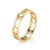 Anillo de Acero de Titanio con Números Romanos, Anillos de Pareja de Diseño de Nicho de Lujo Ligero en Stock, Anillo de Dedo Liso para Mujer que No se Desvanece
