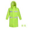Impermeable largo conjoined tormenta de lluvia guardia de seguridad de tráfico guardia guardia ropa de servicio de patrulla de seguridad pública impermeable de rescate por inundación al por mayor