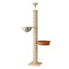 Marco para Gatos de Madera Maciza, Casa para Gatos Cápsula Espacial Grande, Árbol para Gatos con Rascador Integrado, Plataforma para Saltar, Suministros para Gatos Antirrasguños