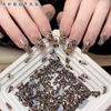 Celebrante de Internet Nuevo Blanco de Huevo tamaño pequeño Forma Plana Joyería Acrílica para Arte de Uñas de Diamantes Combinable Luz de Luna Decoración de Diamantes para Uñas