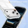 Funda para iPhone 17 Aplicable Transfronteriza Acrílico Transparente Dos en Uno Antigolpes para Apple 17 Pro 16 Funda Transparente