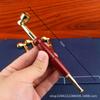 Pipa de Latón Solapa Corta para Cigarrillo Portátil Cazoleta de Cobre para Cigarrillo a la Antigua con Núcleo de Filtro Pipa de Latón Multifuncional de Doble Propósito para Cigarrillo Seco