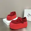 Moda Trendy 2026 Principios de Primavera Nuevos Mocasines Casuales de Estilo Coreano para Mujer con Punta Redonda, Cordones, Plataforma y Suela Gruesa
