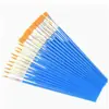 Pincel de Pintura Pincel de Nylon Ponta Plana Ponta Fina Pincel Infantil Tinta Acrílica Caneta de Contorno Colorir